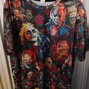 Horror Movie Character Graphic T-Shirt